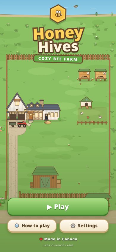 Honey Hives title screen